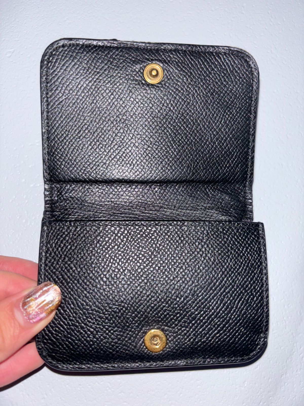  3つ折り財布 レザー BB金具 メタルロゴ ミニウォレット 三つ折り財布 折り財布