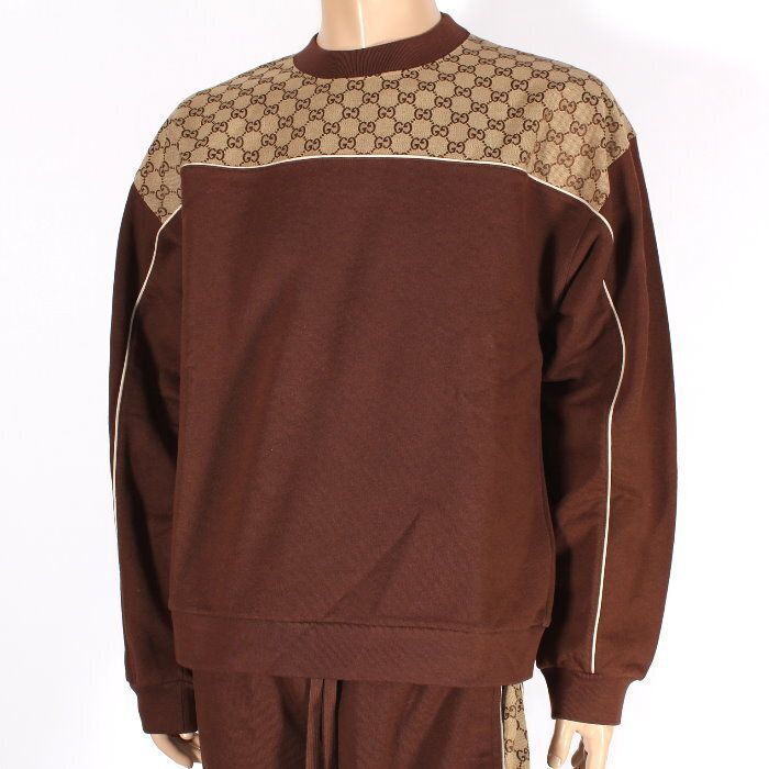 GUCCI グッチ　トレーナー　ジャージ グッチ GUCCI コットンジャージースウェットシャツ ブラウン GG 768479