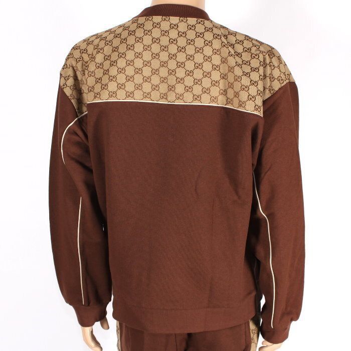 GUCCI グッチ　トレーナー　ジャージ グッチ GUCCI コットンジャージースウェットシャツ ブラウン GG 768479