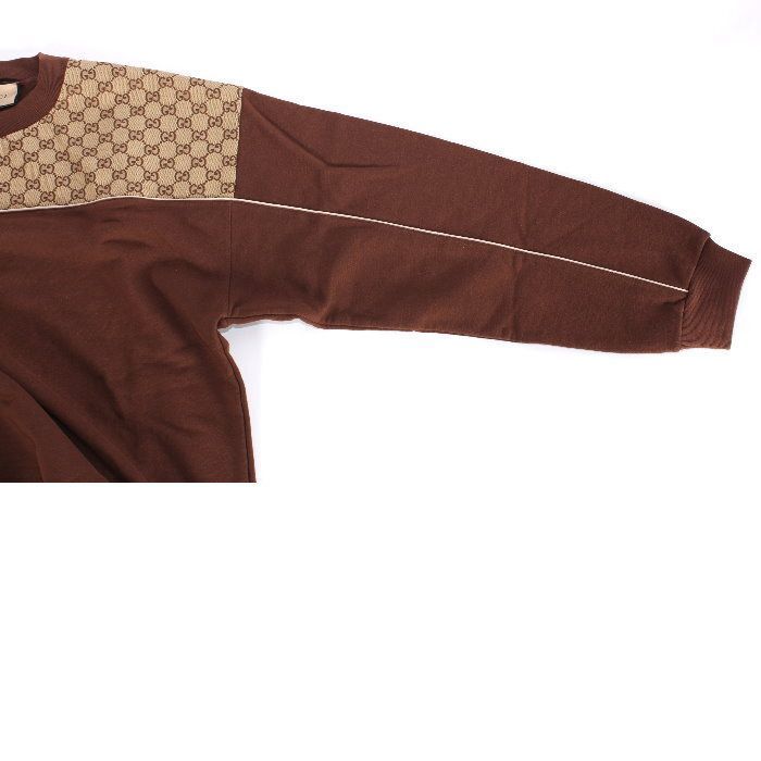 グッチ GUCCI コットンジャージースウェットシャツ ブラウン GG 768479