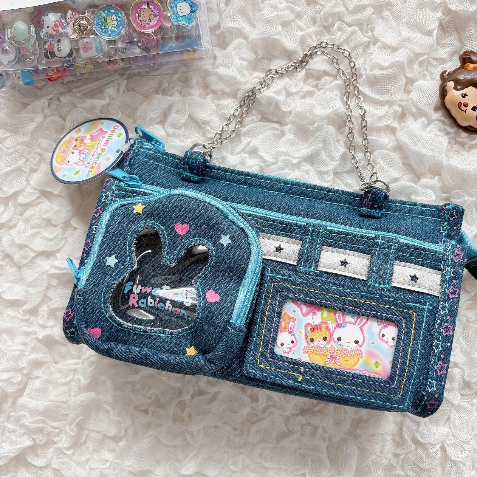 新品 筆箱 フワフワらびちゃん 平成レトロ プレゼント ふわふわら