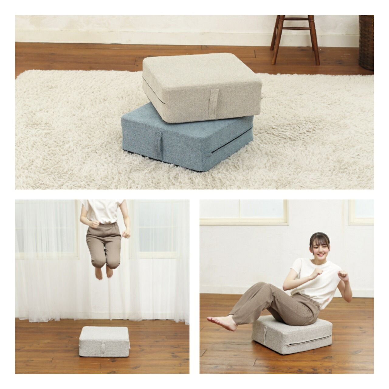  ALINCO アルインコ クッショントランポリン ポケットコイル すべり止め付き カバー手洗いOK 耐荷重80 kg FA 723 A C トランポリン エクササイズグッズ