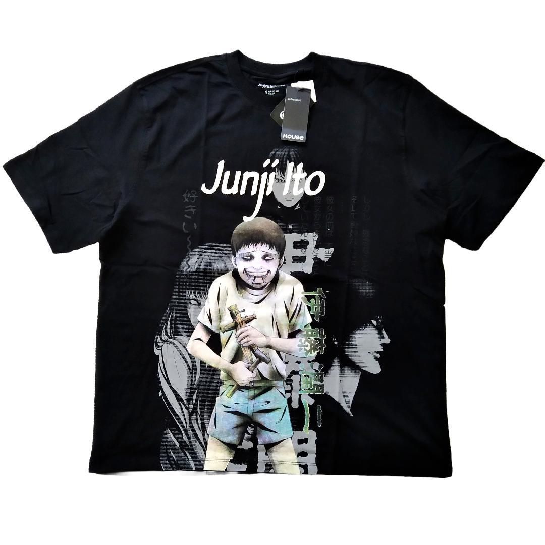 伊藤潤二コレクション Tシャツ XLサイズ 黒 双一 ♥ *