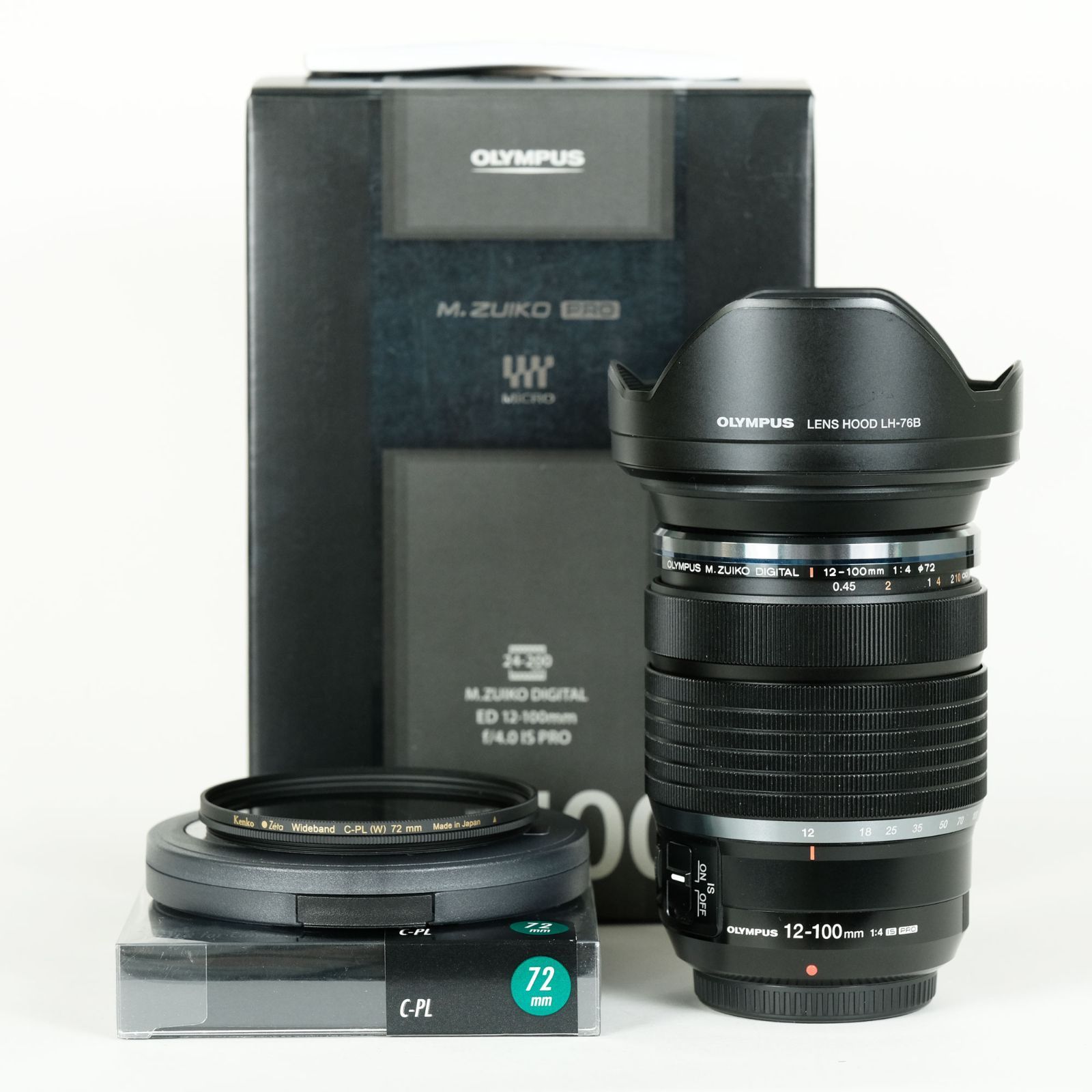 CPLフィルター付 OLYMPUS M.ZUIKO DIGITAL ED 12-100mm F4.0 IS PRO マイクロフォーサーズマウント