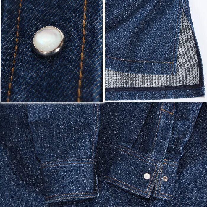 グッチ GUCCI ワンピース デニムシャツ ブルー 812609 XDC7I 4100 38