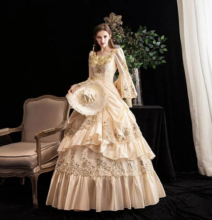 送料無料 宮廷ドレス 中世貴族風ドレス オペラ声楽 舞踏会 プリンセスドレス 演劇 文化祭 学園祭 ロングドレス 撮影用華やか 可愛い パーテ WWW_OPDRERGINERDOGAN_COM