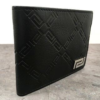 二つ折り札入れ グレカ柄