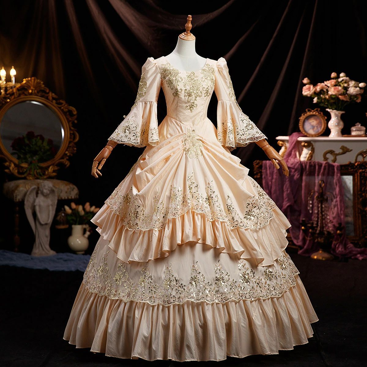 宮廷ドレス 中世貴族風ドレス