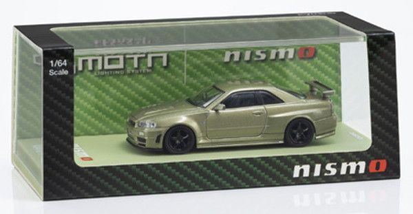 新品 京商オリジナル 1/64 [MOTN] ニスモ R34 GT-R Z-tune LED搭載