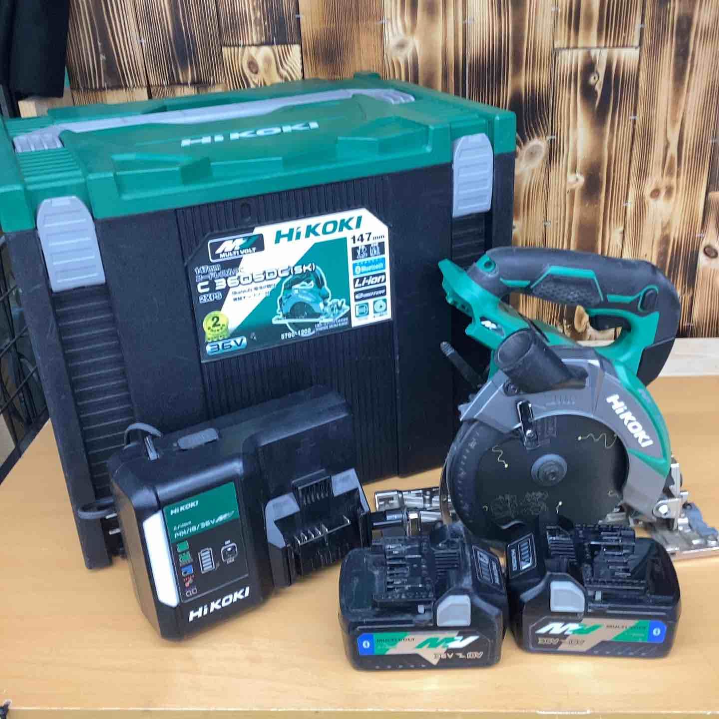 ハイコーキ HIKOKI 旧 日立工機 コードレス丸のこ C3605DC SK 2XPS 木材 プラスチック 金属 コンクリート 切断 直線切り 角材 越谷店