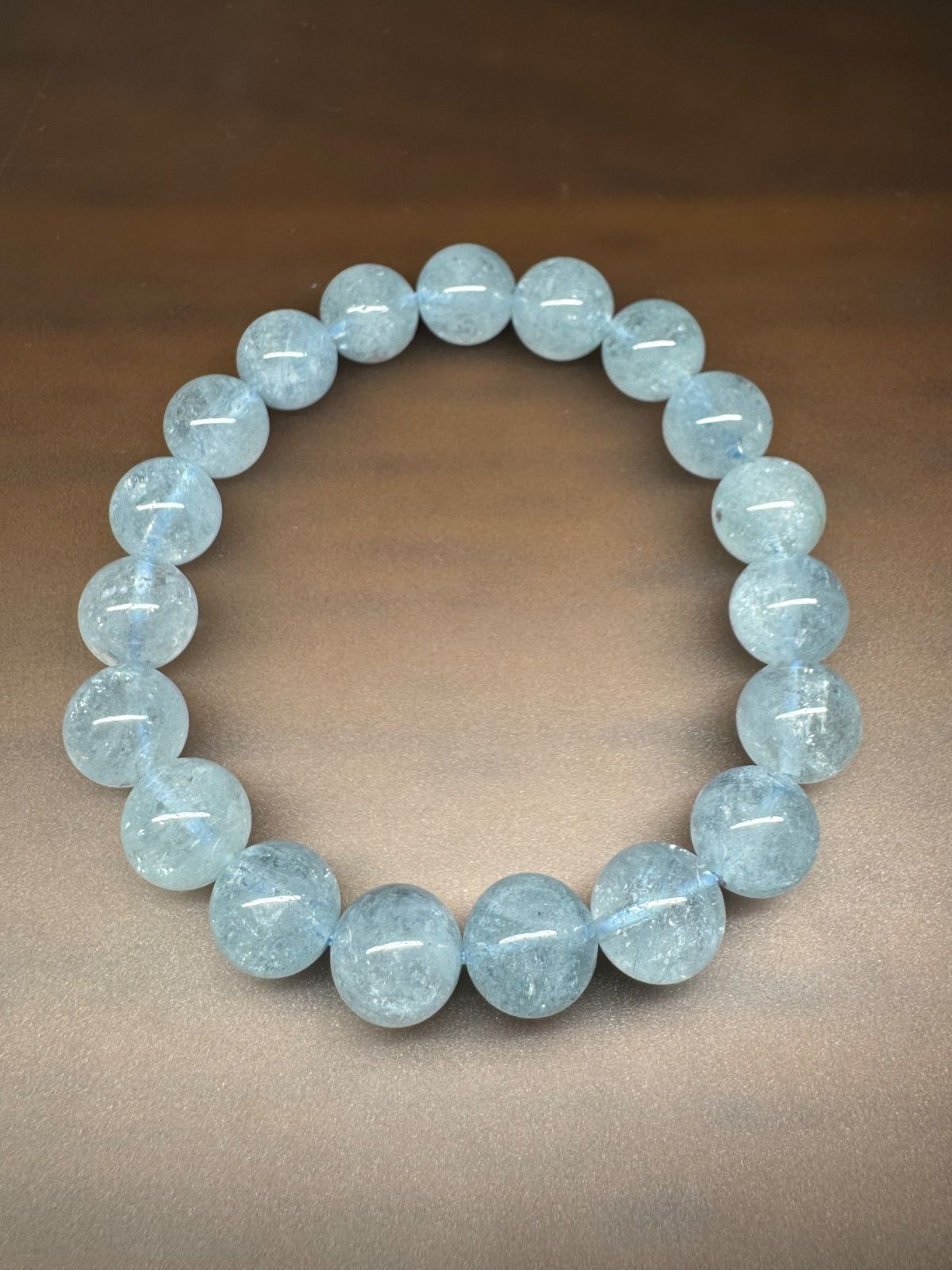 最高品質 SSSアクアマリン10.1㎜ 腕周り16.5㎝