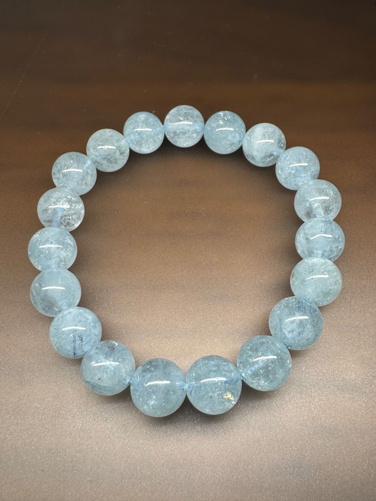 最高品質 SSSアクアマリン10.1㎜ 腕周り16.5㎝