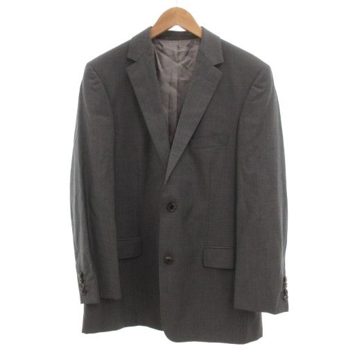 ヒューゴボス HUGO BOSS セットアップ スーツ テーラードジャケット パンツ スラックス 2B シングル 総裏地 44 グレー |JS IBO82