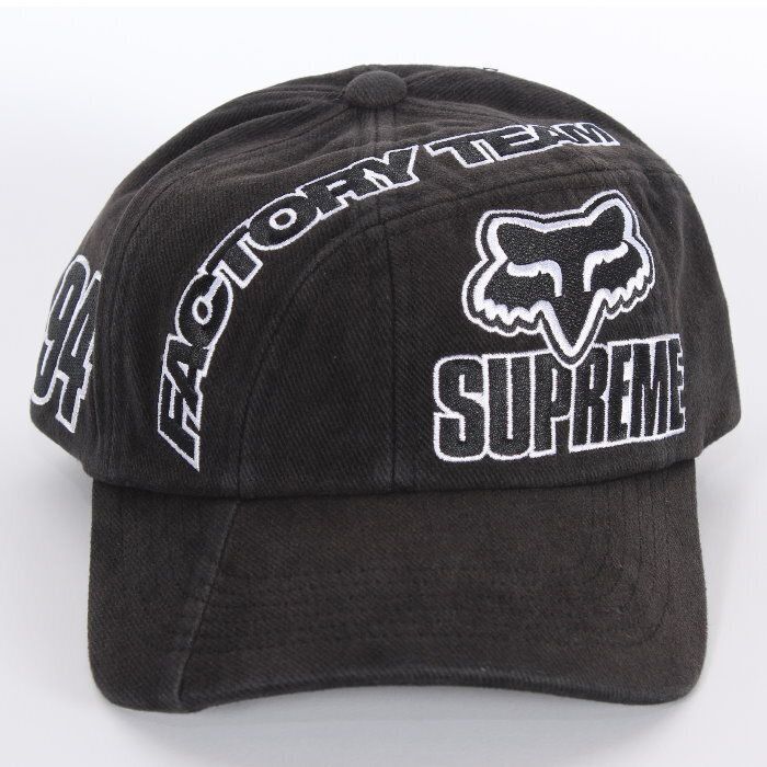 Supreme Fox Racing シュプリーム フォックス レーシング 6パネル キャップ フリーサイズ Fox Racing 6-Panel Cap 5 ロゴ刺繍 ベースボール 帽子 ハット メンズ レディース ユニセックス 本物 売れ筋
