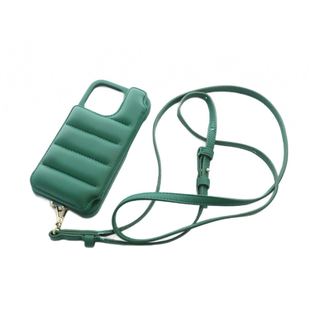 DEMIU BALLON iphoneケース カバー 16pro ショルダーストラップ ロゴ 緑 グリーン GY30 |MQ