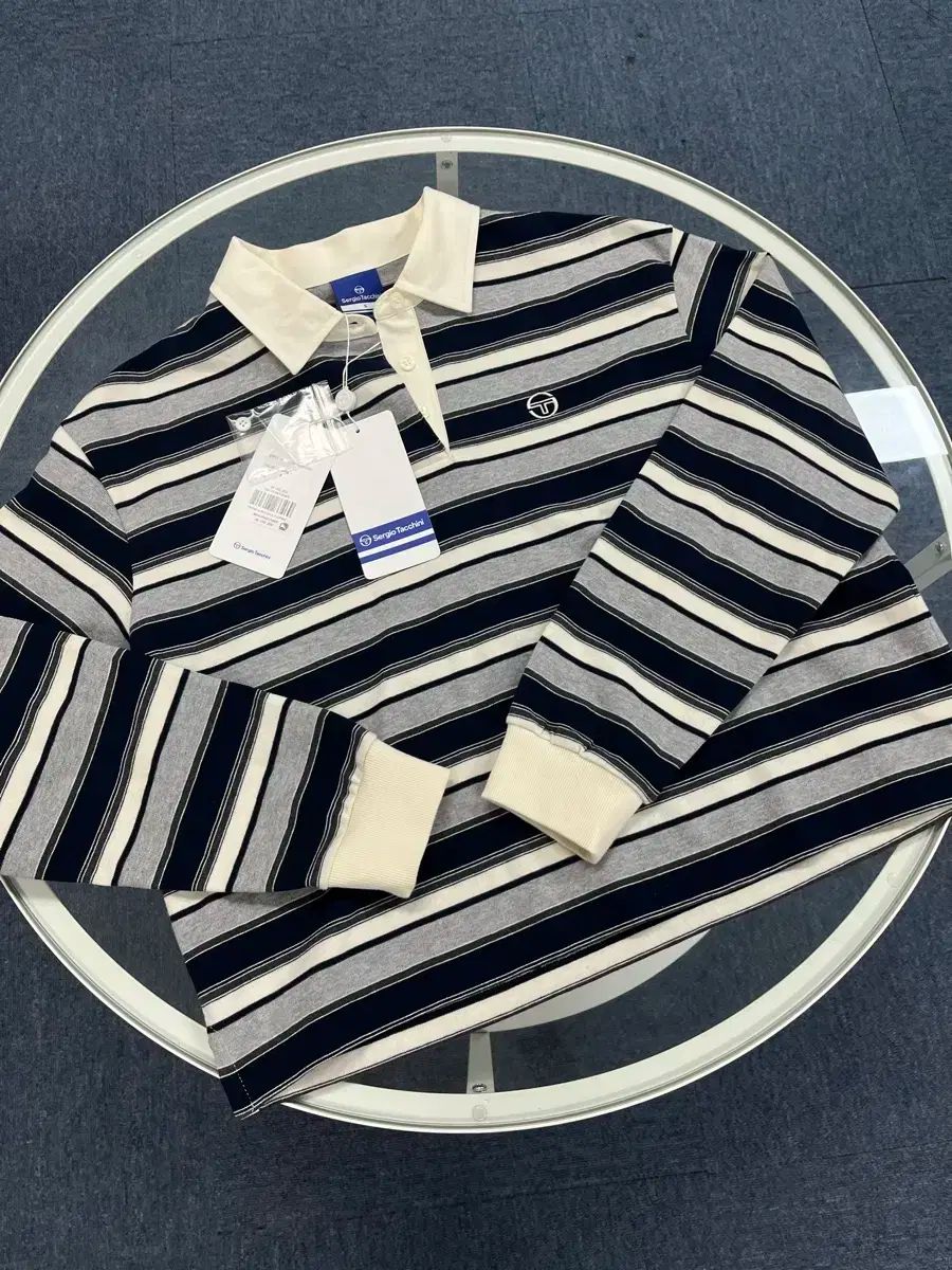 セルジオタチーニ W ストライプ ラグビー Tシャツ