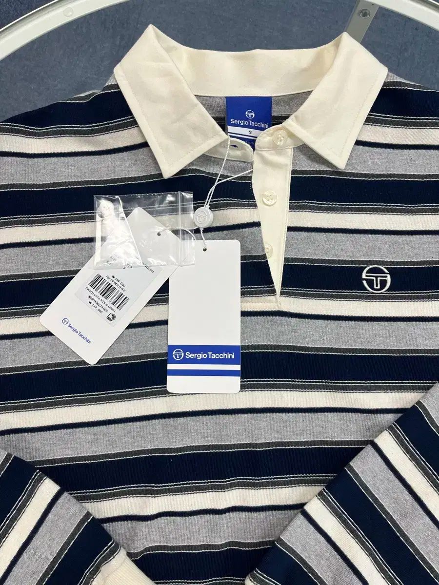  セルジオタチーニ W ストライプ ラグビー Tシャツ 長袖 Tシャツ カットソー