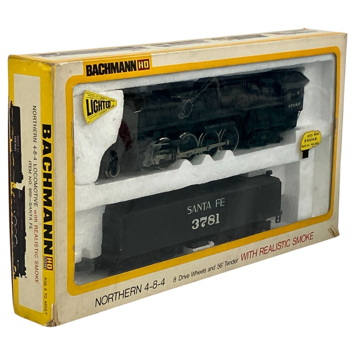 Bachmann 660 アッチソントピカサンタフェ鉄道 4-8-4 蒸気機関車 3781号機 HOゲージ 鉄道模型 N10518324