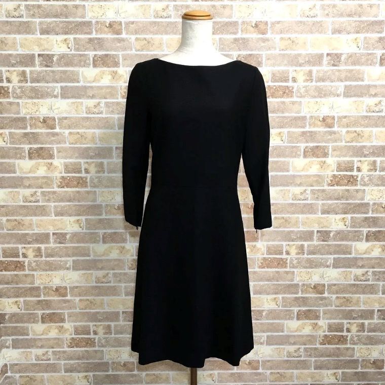 送料込み ♥品 タグ付き Theory ワンピース 2 ブラック 礼服にも 434