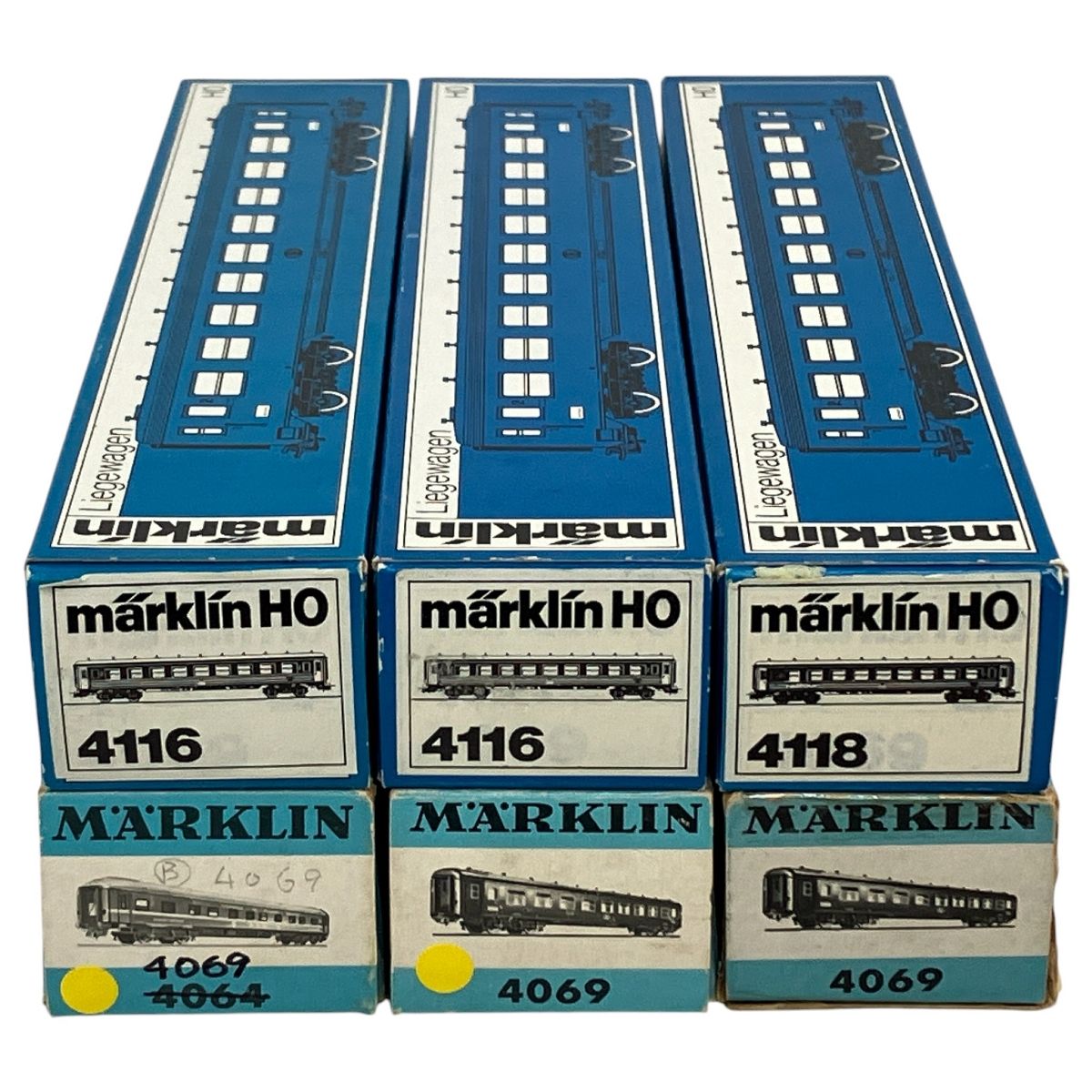 Marklin メルクリン 4069|4116|4118 ベルギー国鉄 SNCB 寝台車 客車 6両セット HOゲージ 鉄道模型 N10533661