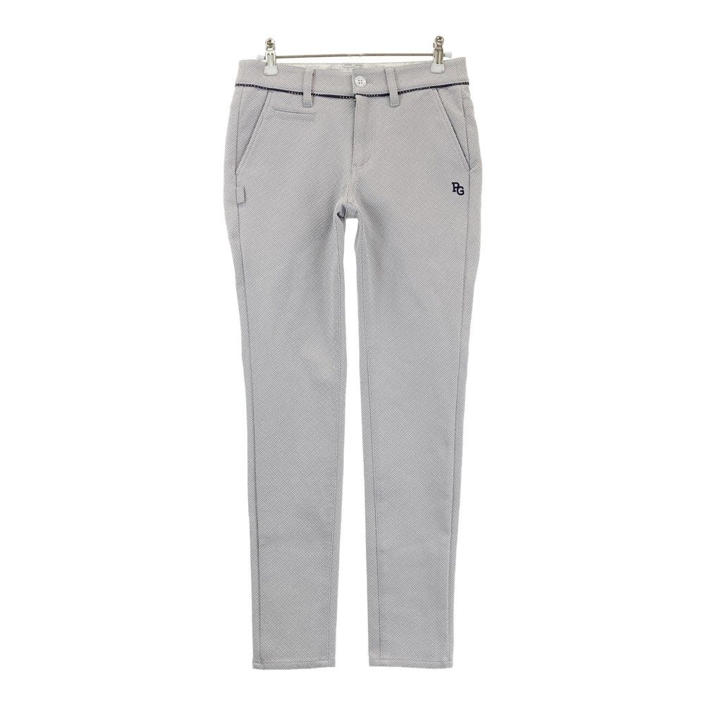 サイズ 0 PEARLY GATES パーリーゲイツ ロングパンツ 総柄 グレー系 240101405164 ゴルフウェア レディース ストスト