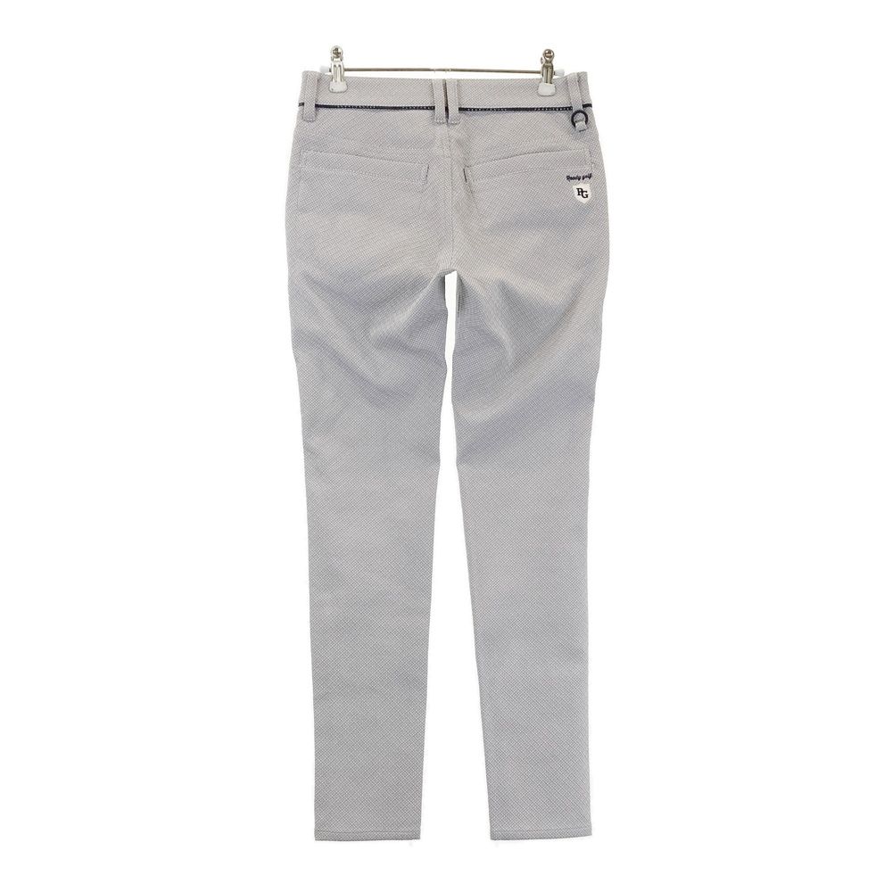 サイズ 0 PEARLY GATES パーリーゲイツ ロングパンツ 総柄 グレー系 240101405164 ゴルフウェア レディース ストスト