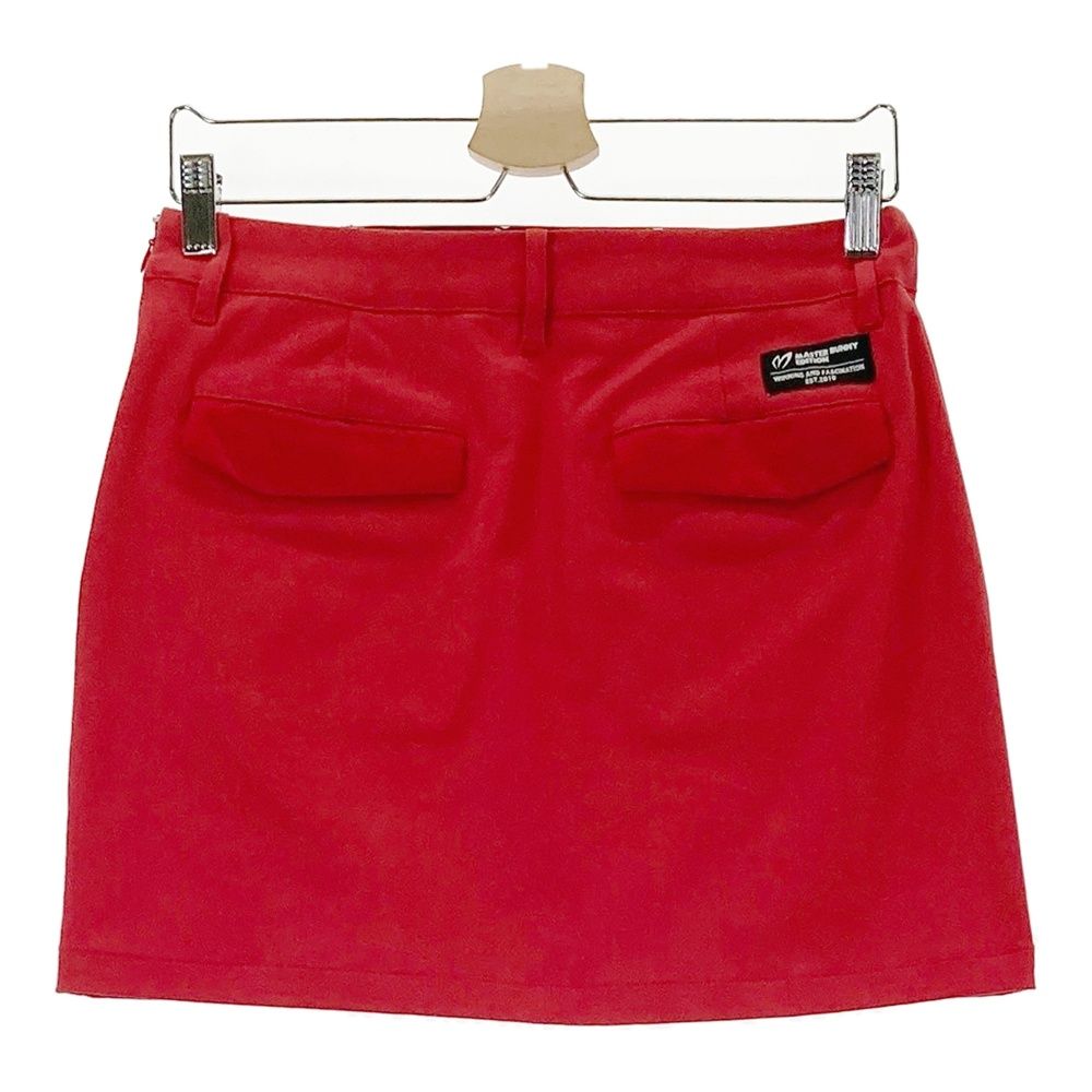 サイズ 1 MASTER BUNNY EDITION マスターバニーエディション 異素材切替 ストレッチスカート レッド系 240101548196 ゴルフウェア レディース ストスト