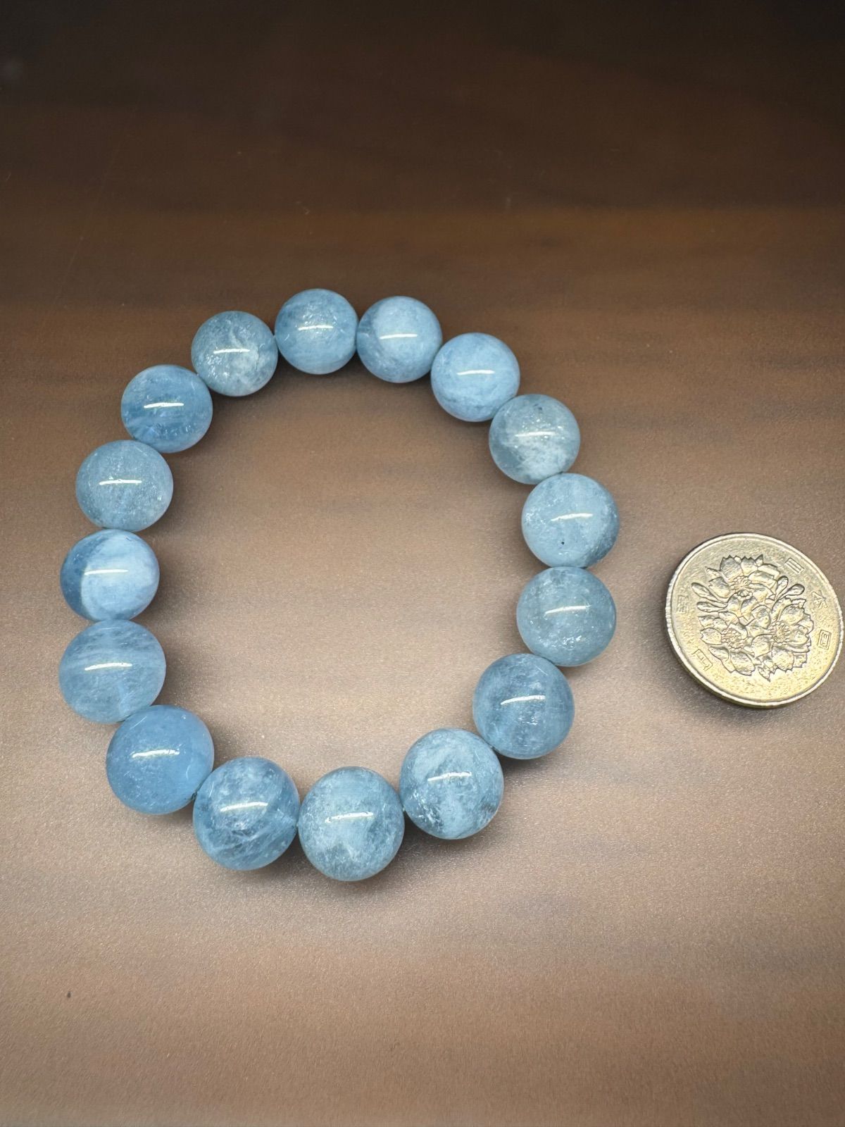 SSSアクアマリン12.2㎜ 腕周り16.1㎝