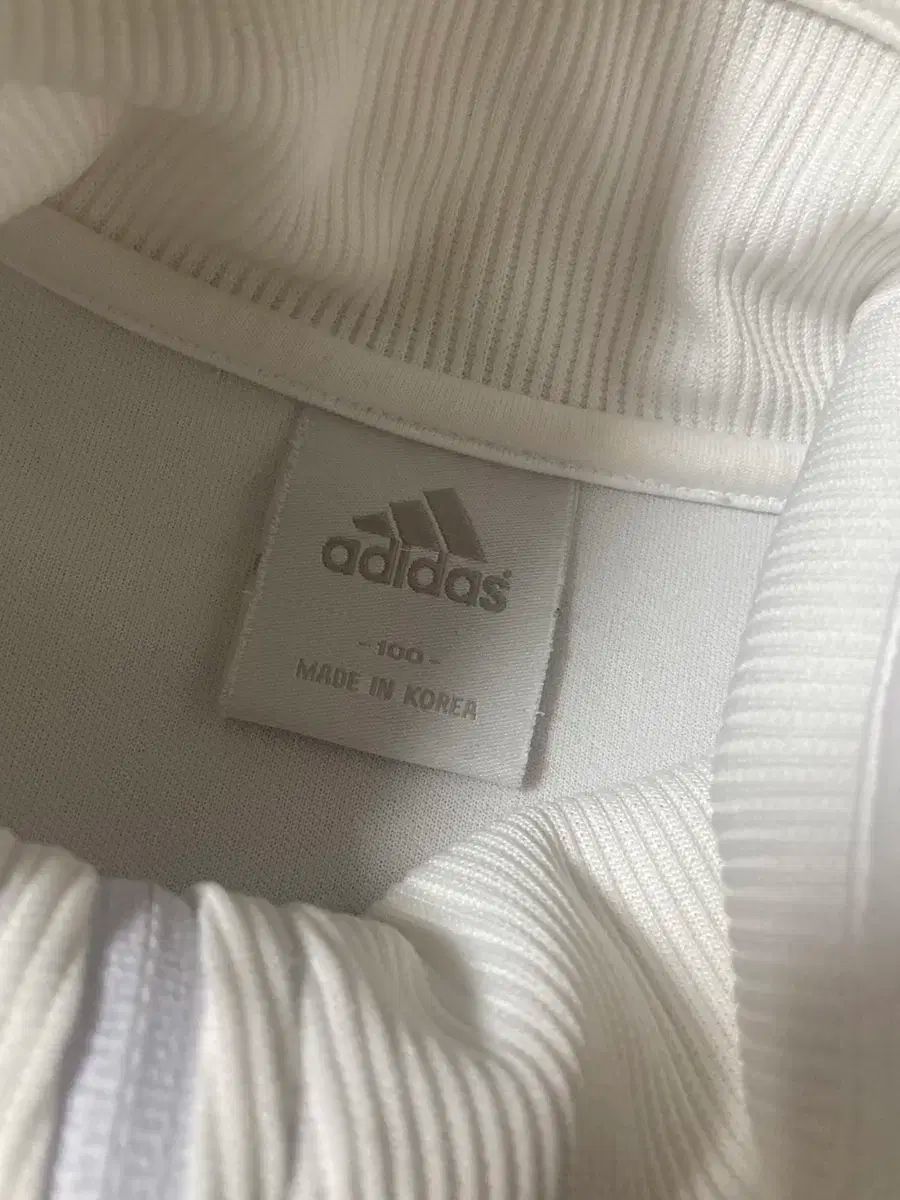 adidas アディダス 白 青 ビックロゴ ジャージ L