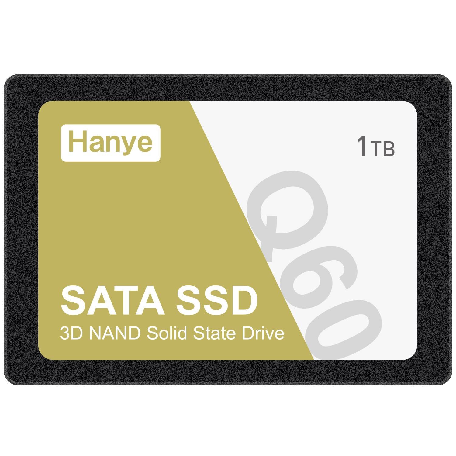 3D 7mm NAND採用 2.5インチ SATAIII 内蔵型SSD 6Gb|s 1TB 550MB|s Hanye 正規代理店品