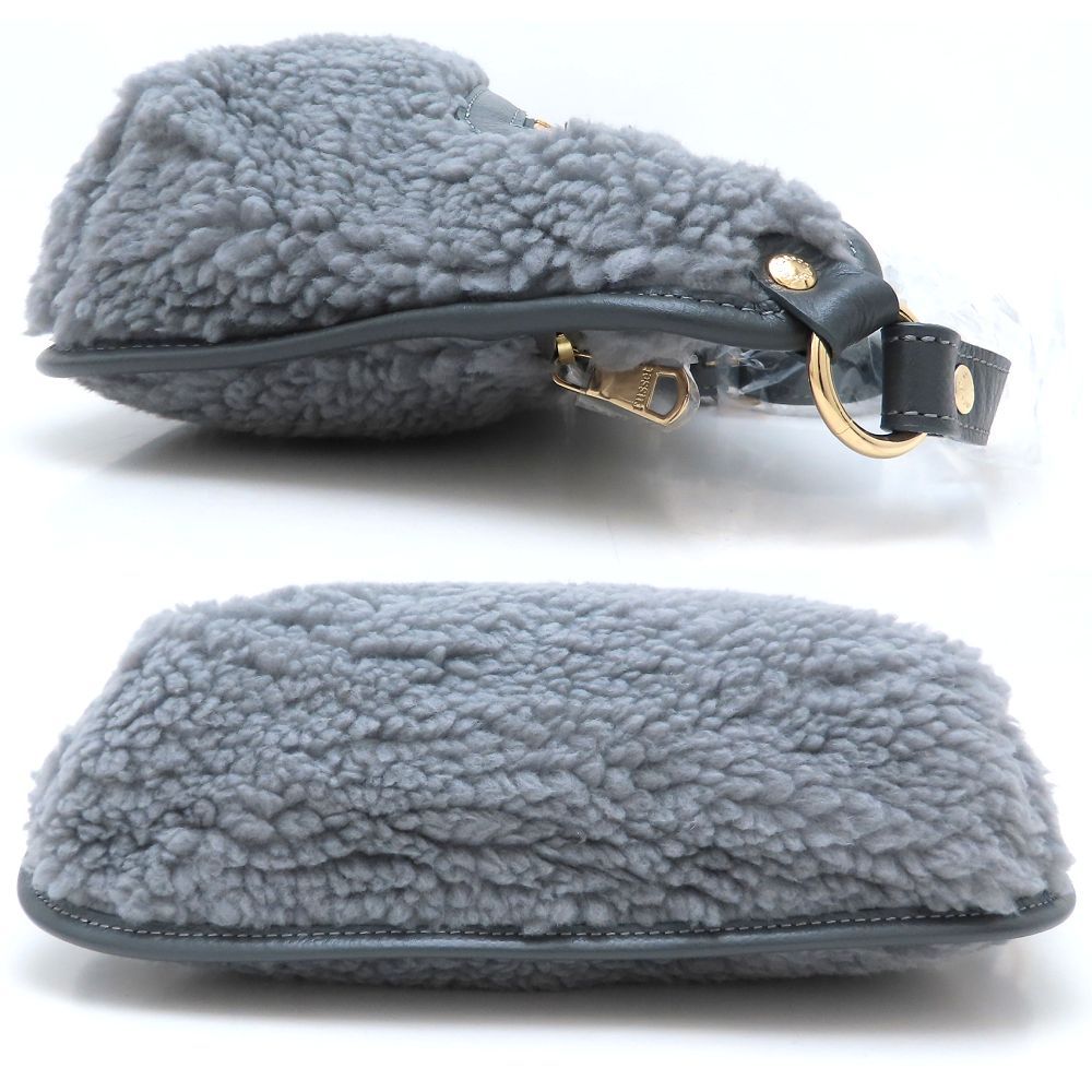 russet ラシット RUZ10A2329A0001 ボディバッグ ボアxレザー グレー レディース|352853 ♥