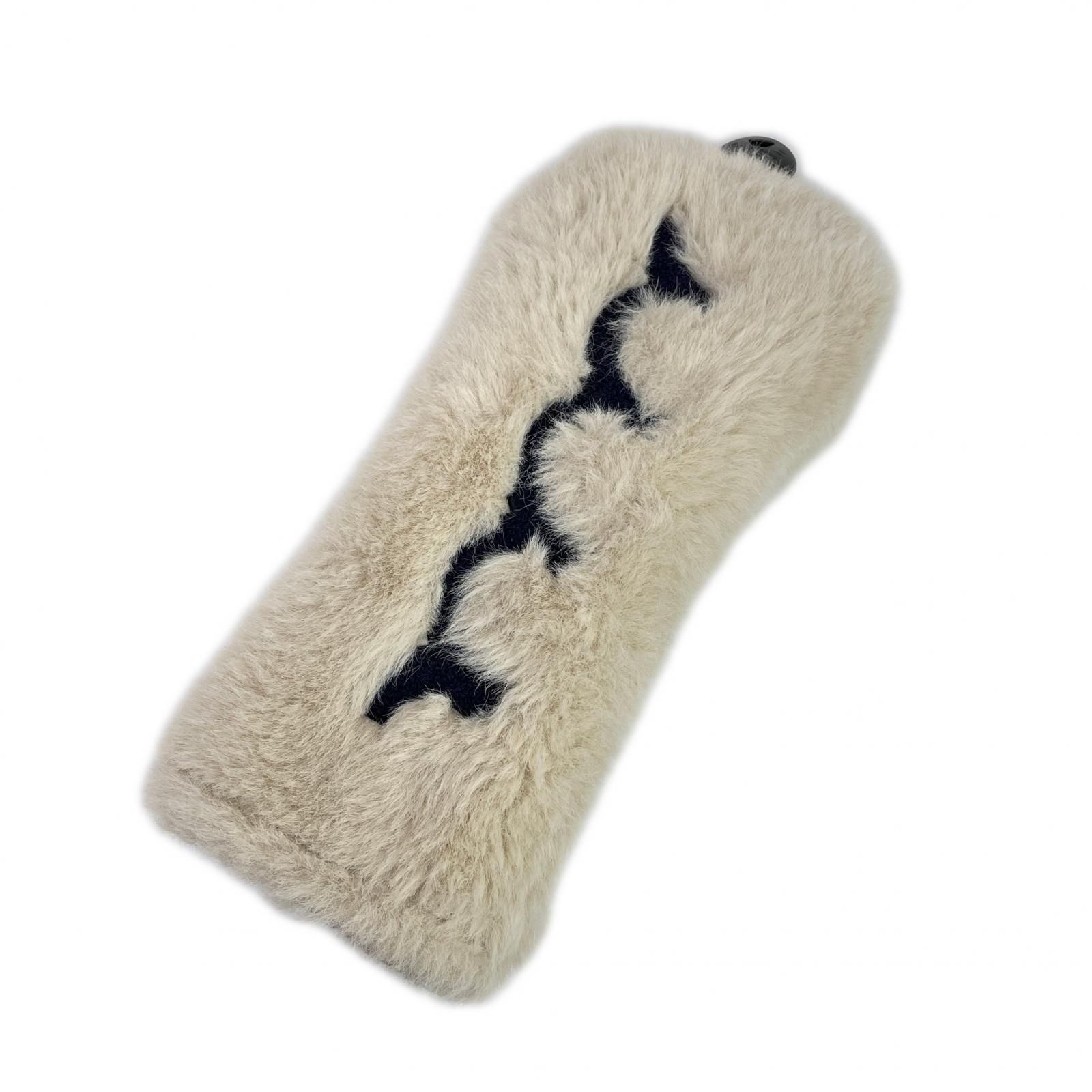 ムータマリン muta MARINE ヘッドカバー ベージュ フェアウェイウッドカバー FW用 ファー