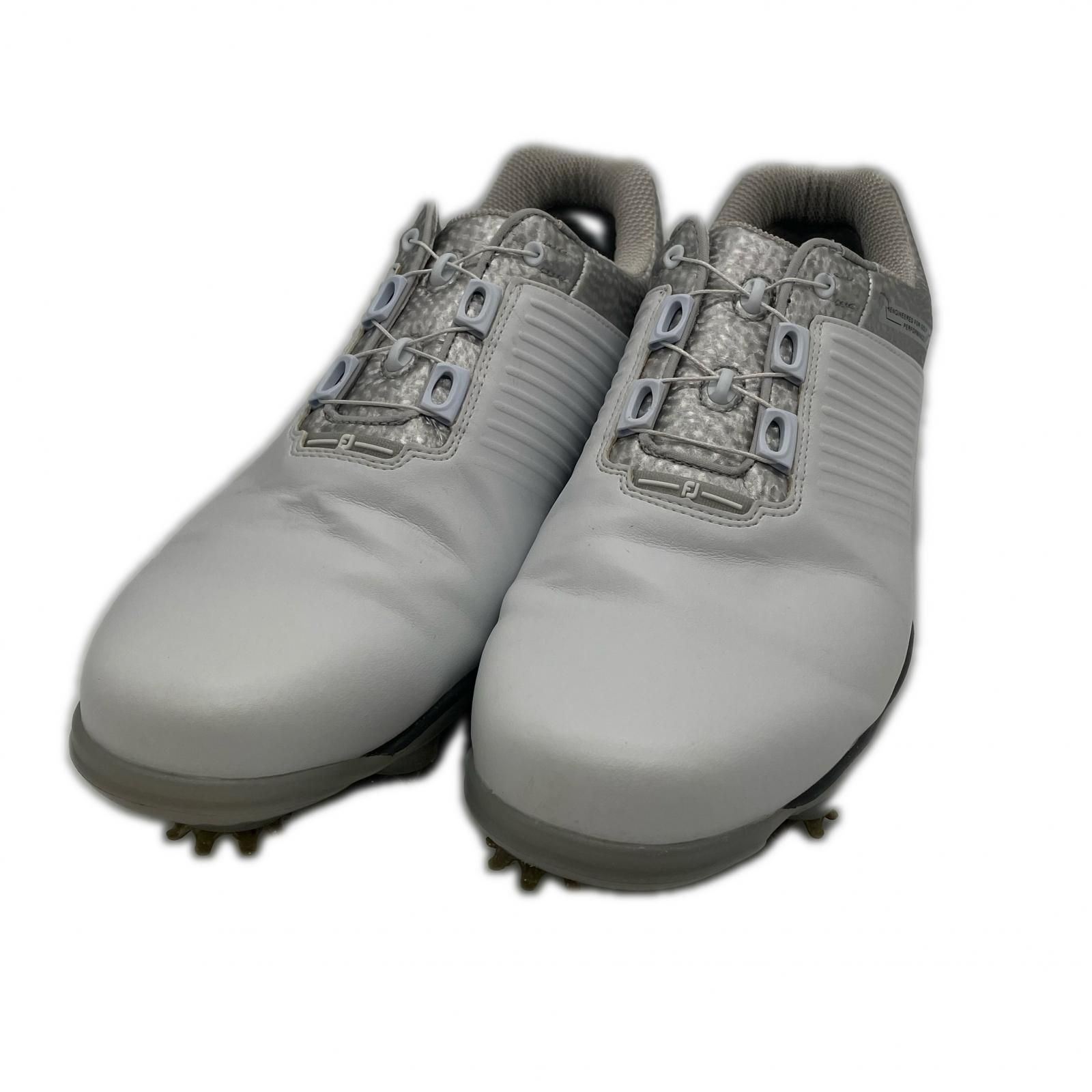 フットジョイ FootJoy ゴルフシューズ 27.5cm ホワイト シルバー ドライジョイズ プロ BOA シンプル 53391J