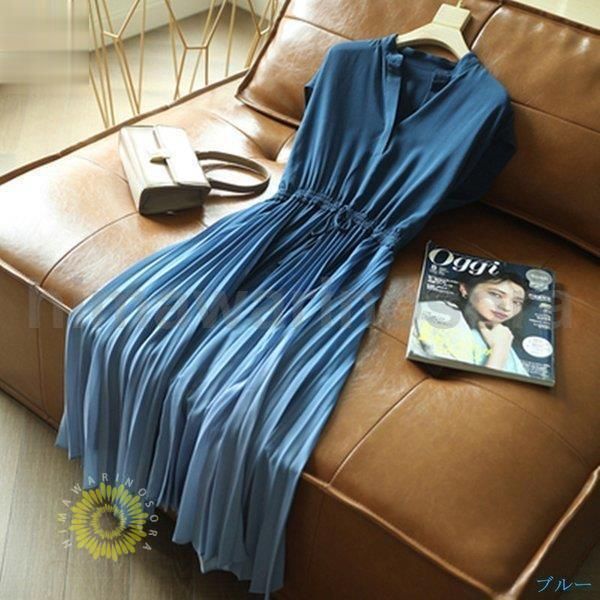 プリーツワンピース ロング マキシワンピ フォーマル ノースリーブ 女性らしい ママコーデ 春夏秋冬 体型カバー 通勤 旅行 結婚式