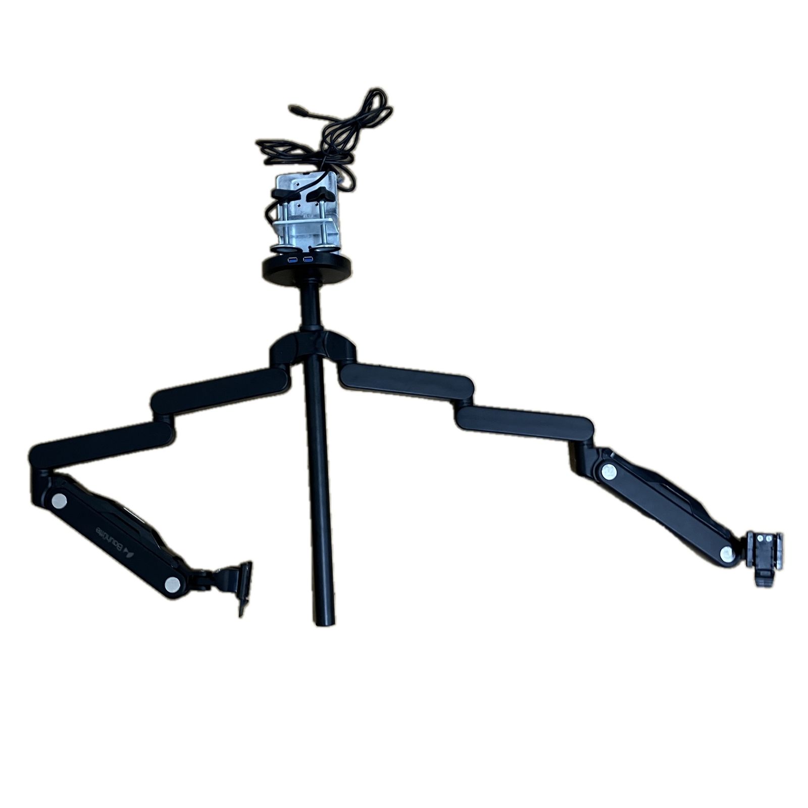 BAUHUTTE ロングモニターアーム BMA‐2GS‐BK デュアル 2画面 ガス圧式 PC 周辺機器 S10593187