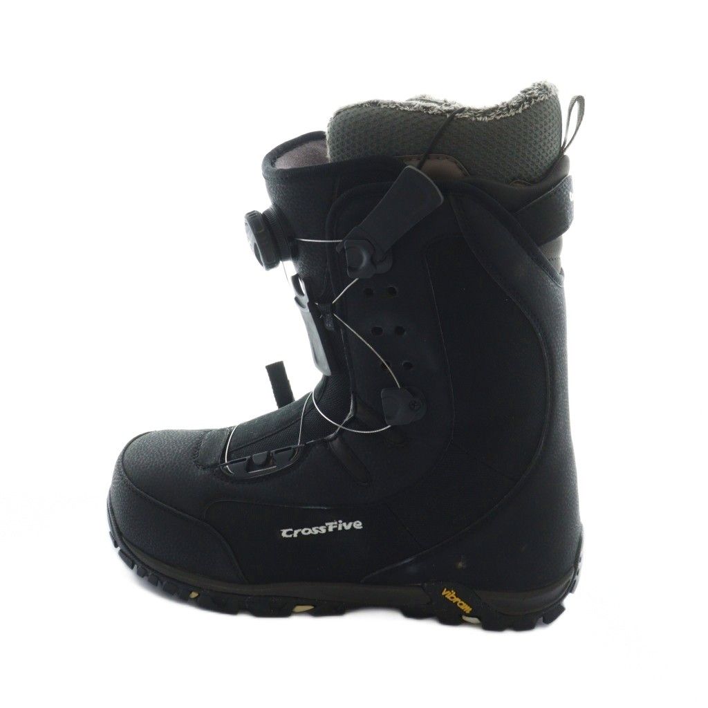 CROSSfive クロスファイブ X 5 FLX-BOA スノーボードブーツ ショート ロゴ 黒 ブラック GY 17 |MQ