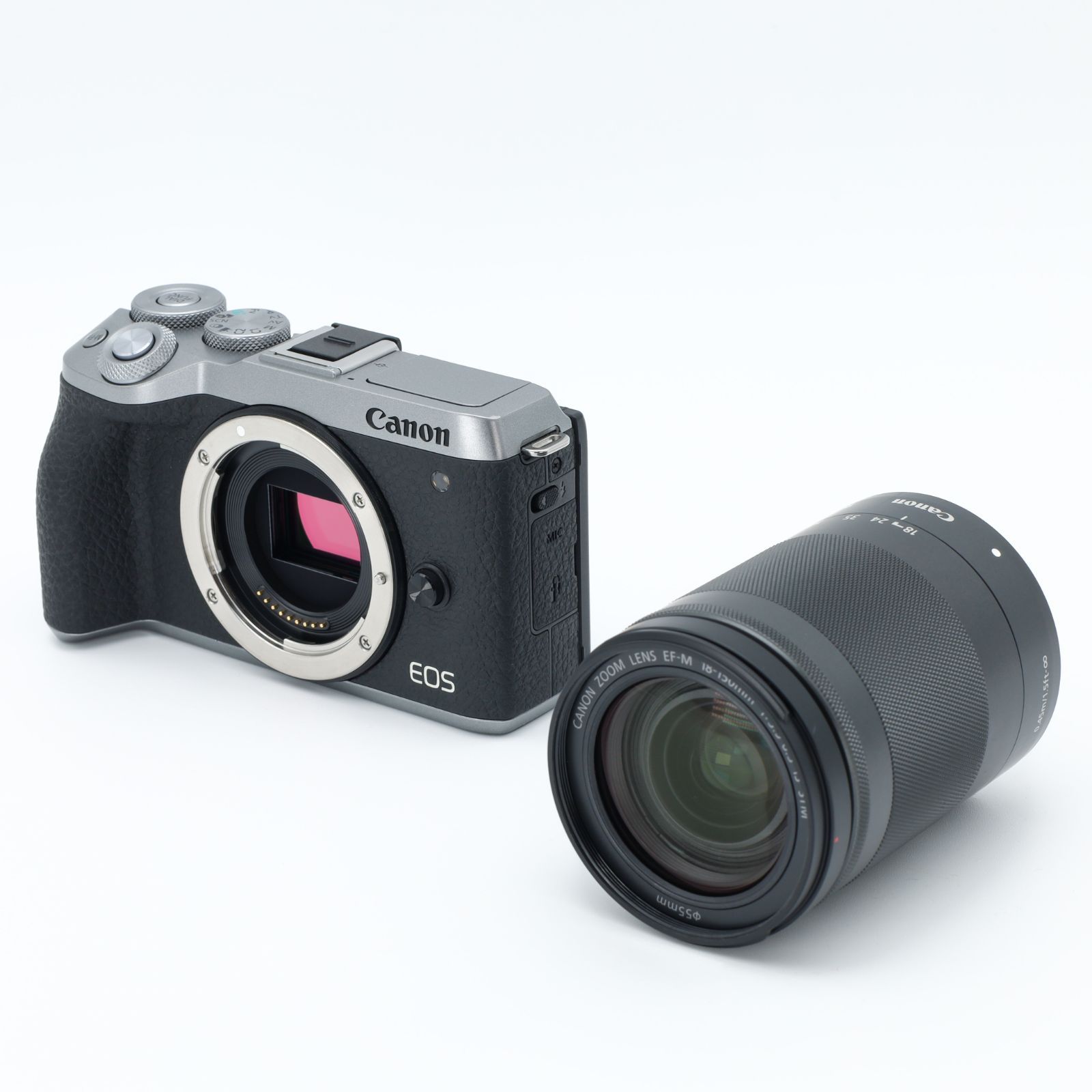 Canon キヤノン EOS M6 Mark II EF-M18-150 IS STM レンズキット シルバー _GP00001500