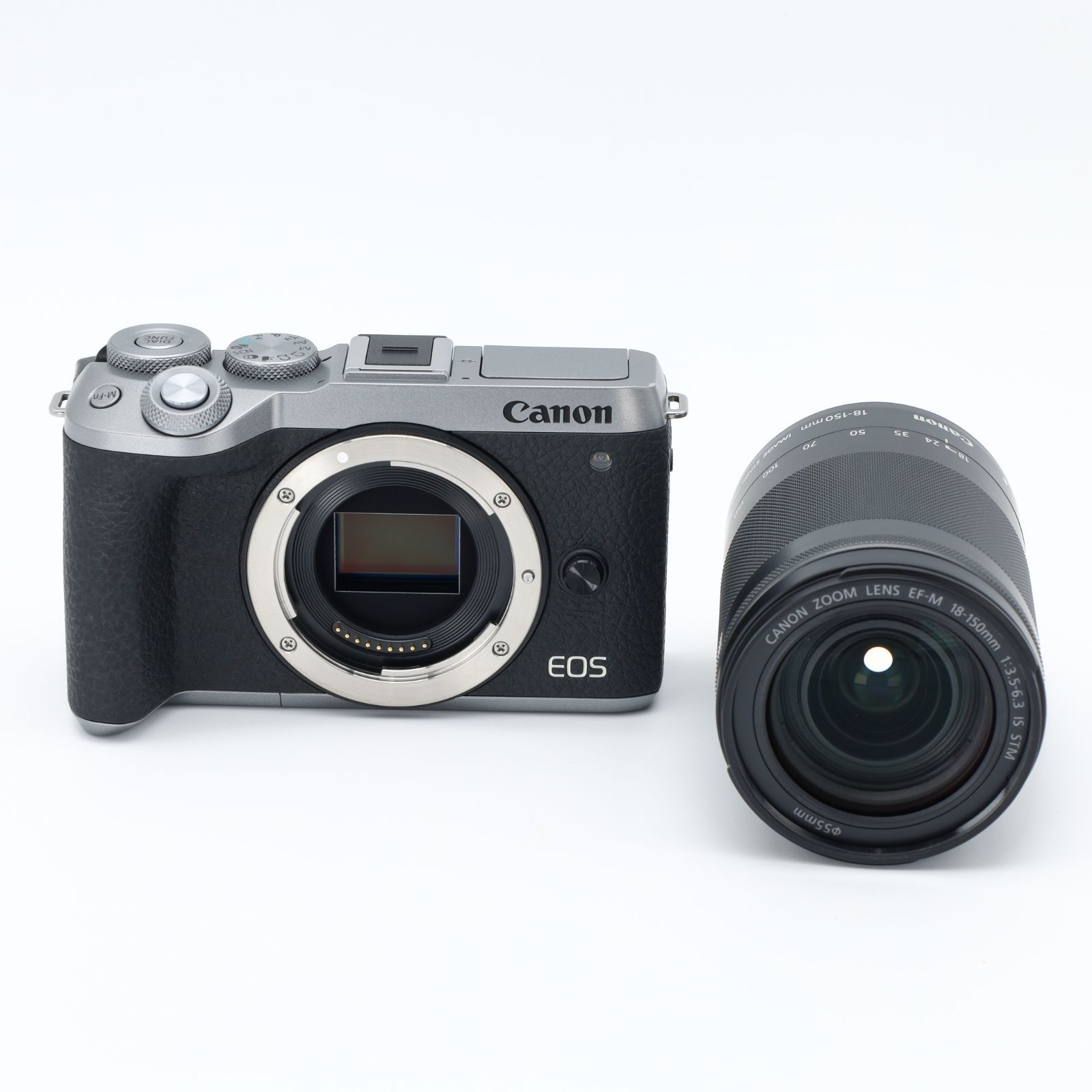 Canon キヤノン EOS M 6 Mark II EF 18 150 IS STM レンズキット シルバー _