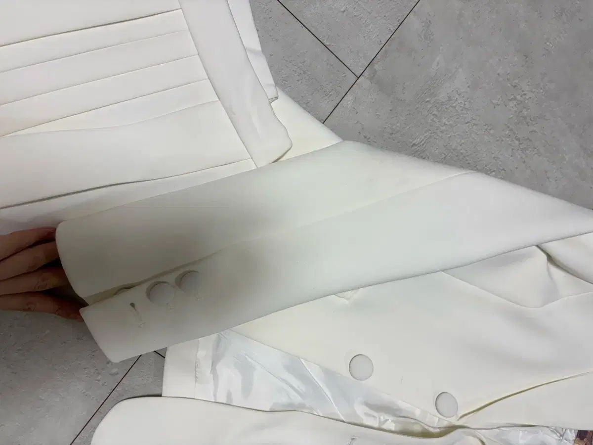 豊富なデザイン。 ソークッキー 白 ジャケット プリーツ スカート セットアップ セット