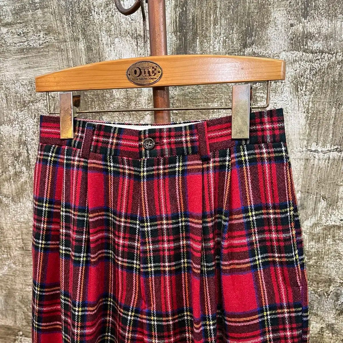 90s ヴィンテージ CHECK ウール スラックス 2