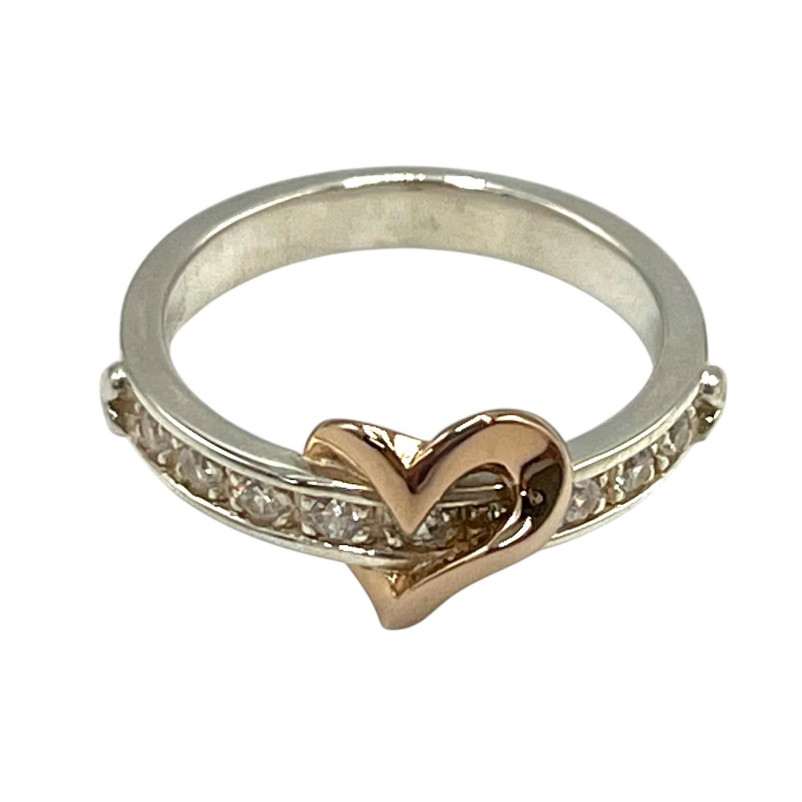 スタージュエリー STAR JEWELRY リング 指輪 ハートスルーリング シルバー925|ハート部分K18 レディース