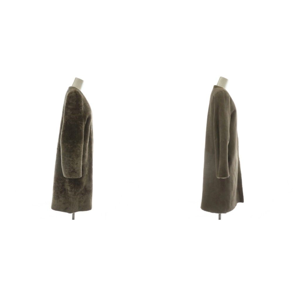 デプレ DES PRES トゥモローランド 18AW ムートンコート アウター 羊革 リバーシブル ノー ロング 茶色 ブラウン XZ GY01