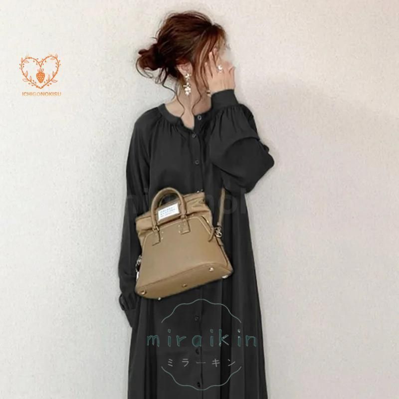 シャツワンピース きれいめ ワンピース 40代 春 秋 冬 大きいサイズ マキシワンピース ゆったり 長袖 ロング 夏 黒 マキシワンピ 黒ワンピ