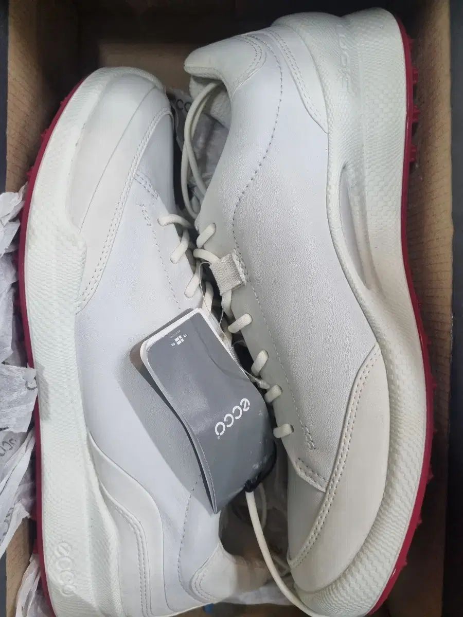 Ecco 正規品 エコー ゴルフシューズ メンズ用 バイオム ハイブリッド 白|レッド 13166 LLC-HASEGAWATOSO_COM