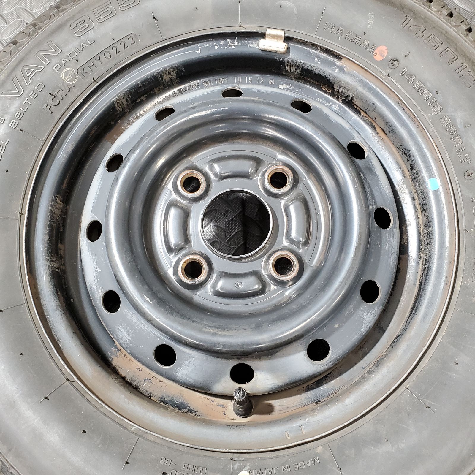 21 23年製 145 R 12 6 PRLT ヨコハマ Y 355 スズキ キャリィ エブリィ 夏タイヤ 1160