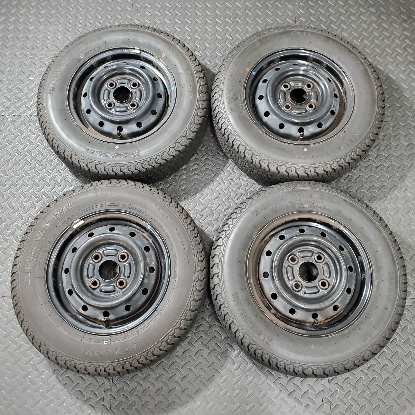 21 23年製 145 R 12 6 PRLT ヨコハマ Y 355 スズキ キャリィ エブリィ 夏タイヤ 1160