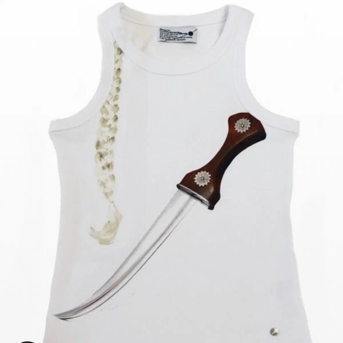 604サービス ブラウン ナイフ スリーブレス