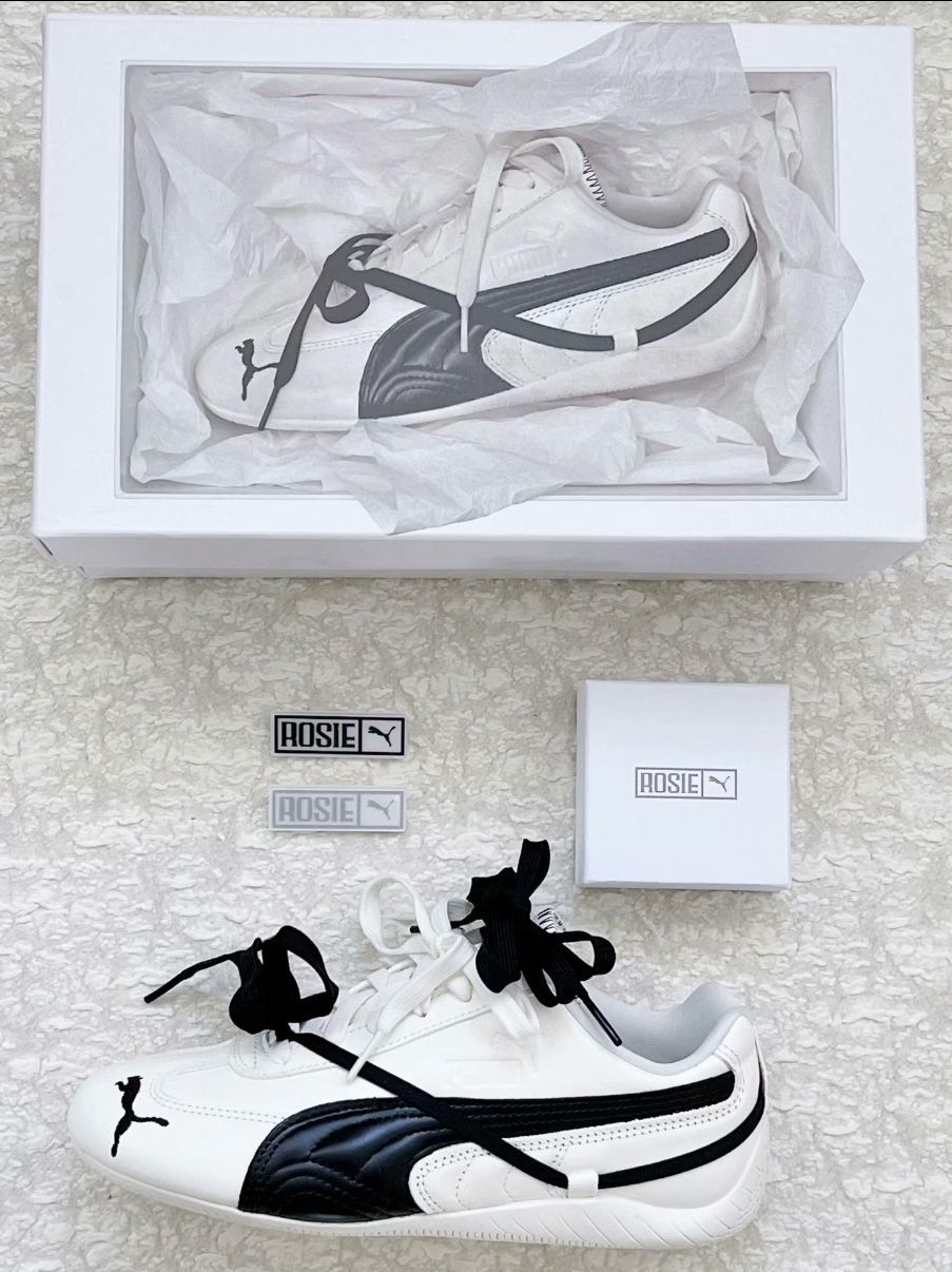 25秋冬 PUMA × ROSE スピードキャット プレミアム レディース スニーカー 404390 | ロゼ コラボ | 韓国風 厚底シューズ | K-POP 推し活 ギフトにも最適 正規品