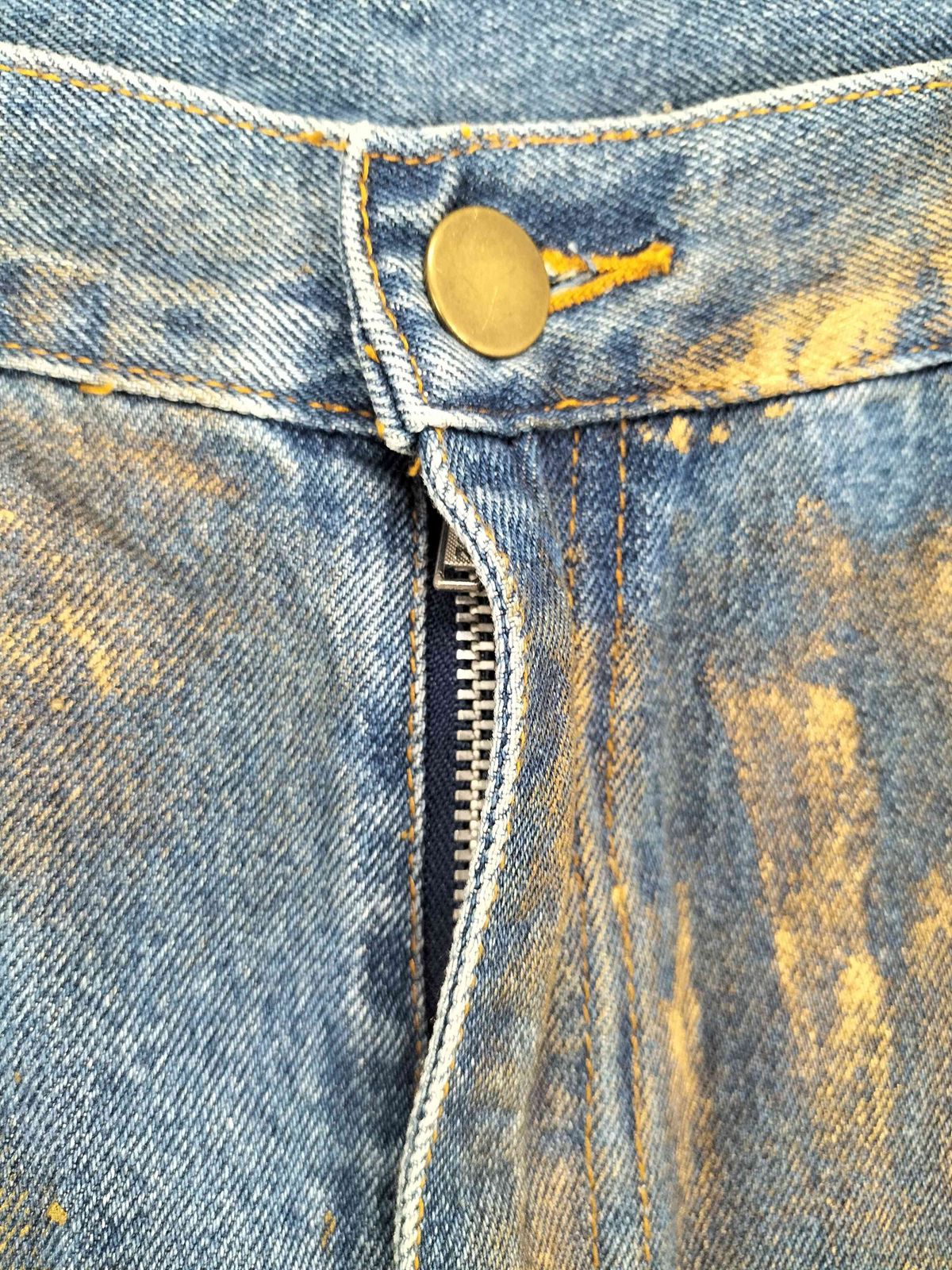 ユーズドフルギ 古着 スタッズ付イラストペイントデザインフ デニムパンツ Y2K レディース 11 DECORATOM_COM_BR