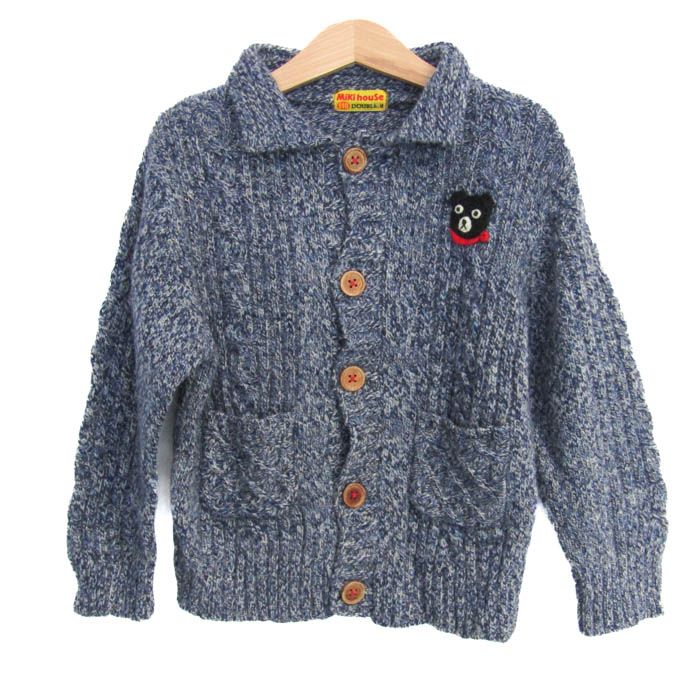 【新品】ダブルビー110センチ ニットジャケット ミキハウス カーディガン トップス ニットジャケット ダブルビー